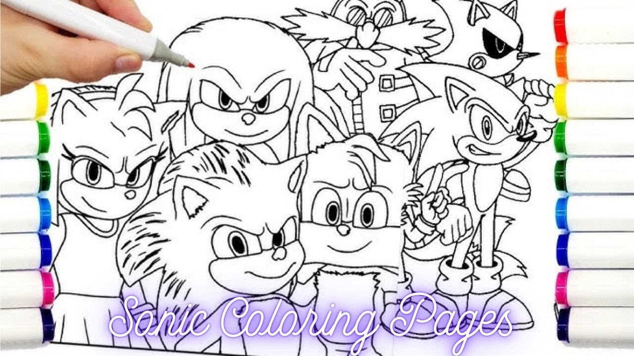 Sonic Coloring Pages